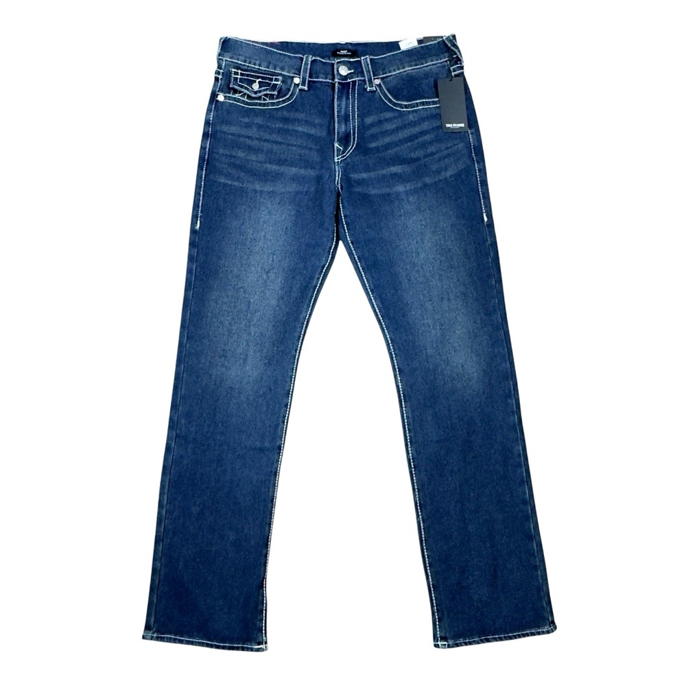 True Religion Ricky Big T Jeans Relaxed Straight Dark Smoky NWT Mens 30-40x34